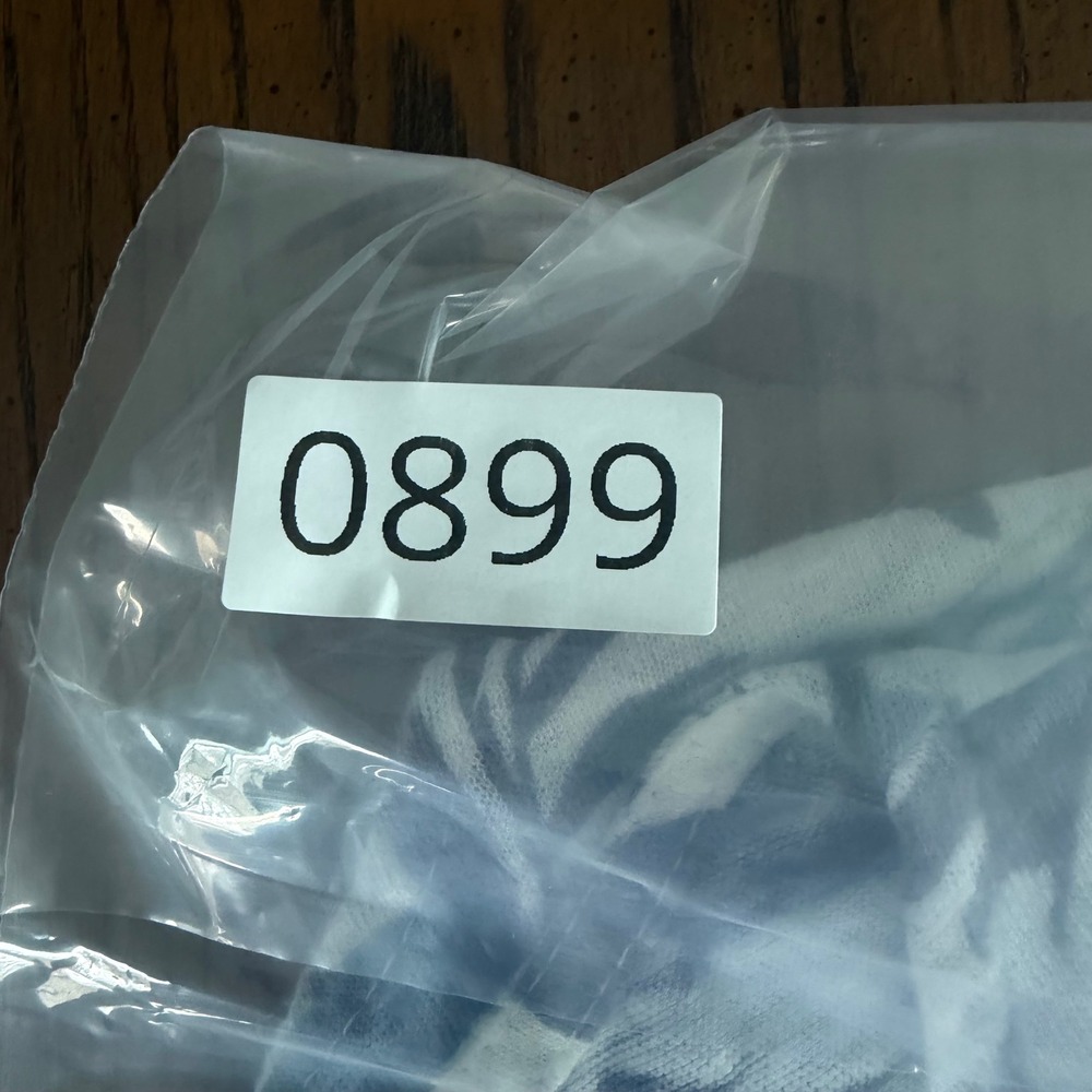 C&C‎ California 100% Linen Short Sleeve Top Asymmetrical Hem Blue White Size XL - Picture 12 of 12